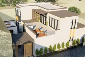 农村宅基地四面有邻咋建房？定制二层现代风小院，业主乐开花视频封面