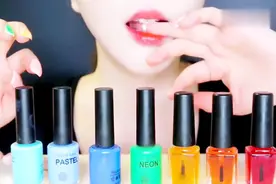 吃货姐姐竟然吃掉了自己做的“指甲”，嘎嘣脆，超好吃