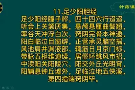 十一，足少阳胆经穴位记忆口诀视频封面