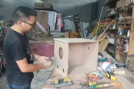 8寸喇叭音箱箱体制作过程，总感觉哪里不对？
