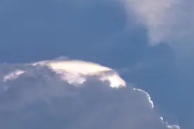 壮观！广州天空突现七彩祥云，犹如佛光一般，太神奇了！