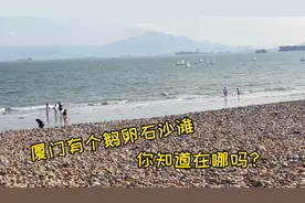 厦门的鹅卵石沙滩，这里可以捡石头，玩帆船，还可以飞无人机。视频封面