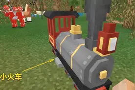 我的世界：迪哥找到1辆精致的小火车，手持煤炭能改变行驶方向