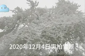 你那里下雪了吗？湖南邵阳实拍雪景抢先看，这场面太美了视频封面