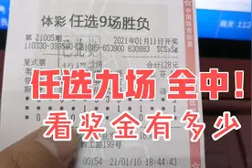 足球任选九场中了，看奖金有多少视频封面
