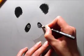 牛人教你如何画熊猫，原来这么简单！赶紧跟着画！视频封面