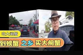 开着车到螃蟹之乡买大闸蟹，绝对便宜而且真棕，你想吃吗，跟我来