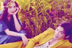 向佐郭碧婷首次拍杂志，这次不再是美女与野兽，更像王子和公主