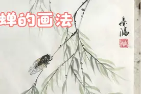 国画蝉的画法视频封面