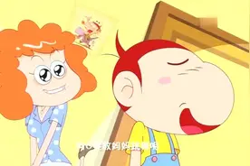 u妈准备好早餐，让u爸和阿u吃饭，没想到他们父子的装扮太好笑了