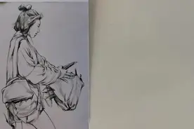 速写站姿女孩画法视频封面
