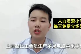 厂区主要生产苹果手机，工资每小时19元招临时工，大家都来报名啊视频封面