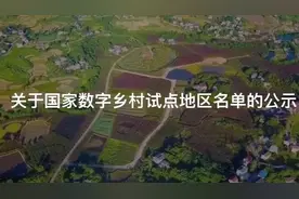 国家数字乡村试点地区名单公示，渭南大荔上榜！有你家乡吗？视频封面
