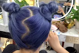 8度底色，好看雾霾蓝色怎么操作。夏天都快过了，赶紧染一个吧！视频封面