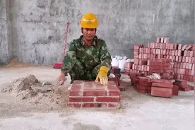 砌砖视频：（八）50柱砌法，院子大门柱最适合的做法，美观大气