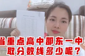 最新邵东各高中分数线公布，进入省重点高中邵东一中要多少分呢？视频封面