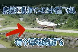 有块草坪就能飞？这架私人飞机起飞时间真短视频封面