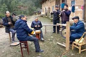 江西赣州客家吹打，唢呐伴奏（锣、鼓、镲、铛）全套打