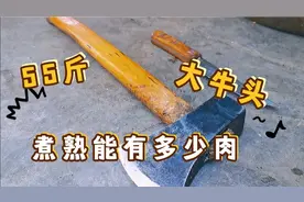 55斤大牛头，煮熟后有几斤肉，小伙教你这样买才最划算！视频封面