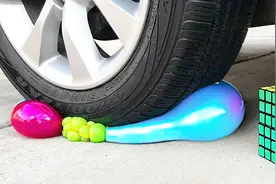 好奇心实验3：用汽车压脆脆的和软软的物体，看完很解压-