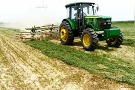 在这里你能够看到中国农业未来的经营模式，都是大型机械化作业