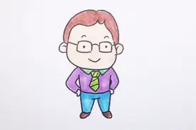 【儿童美术】今天职业人物 教小朋友画一个在办公室工作的叔叔