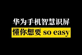 华为手机智慧识屏，文字图片一键识别，还可外文翻译，难道不香？视频封面