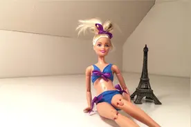 DIY芭比娃娃简单泳装制作