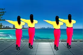 流行广场舞《忘川的河》背面演示，时尚动感简单好看易学