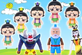 葫芦玩具，葫芦娃兄弟齐心协力大战蛇精蝎子精救出爷爷