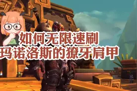 【魔兽世界】如何无限速刷小吼肩膀，极品幻化不能错过！视频封面