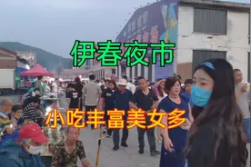 东北林区伊春夜市，小吃丰富美女多，你最喜欢吃什么视频封面