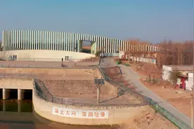 航拍雄安新区引黄泵站，黄河之水天上来视频封面