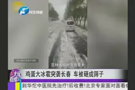 鸡蛋大冰雹突袭长春，车被砸成筛子，庄家被砸坏