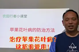 治疗苹果花叶病，学会这招很管用！视频封面