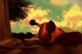 搞笑动画：沙雕长颈鹿不但睡落枕，脖子还脱臼了！