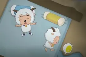 喜羊羊：懒羊羊不敢一个人睡，喜羊羊陪他，结果差点当场去世！