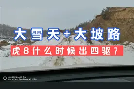 奇瑞瑞虎8赶紧出个四驱车，两驱车大雪天爬大坡还是有困难的！视频封面