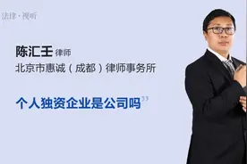 个人独资企业是公司吗视频封面