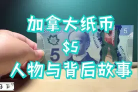 妹子在温哥华讲解加拿大纸币-$5纸币的故事视频封面