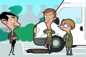 憨豆先生：憨豆扶老奶奶过马路，老奶奶不是这样想的，走错了