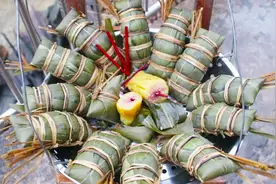 广西特色灰水粽子，里面放了什么是红色的，你们吃过吗？视频封面