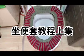 快停暖气了，织个坐便套很有必要，简单的针法一分钟就学会