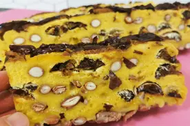 地道东北黄米面年糕，做法原来这么简单，软糯筋道，太好吃了