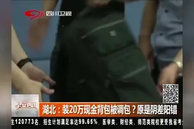 湖北：男子带20万现金做火车，背包被调包？列车监控记录事发经过