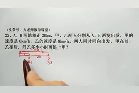 数学7上：问乙多久可以追上甲？追及问题，如何推导解题公式？