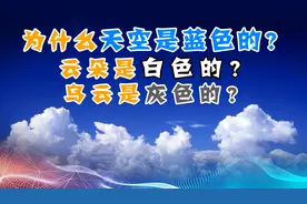 为什么天空是蓝色的？云朵是白色的？乌云却是灰色的？