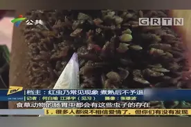 女子在菜场买牛肚，回家清洗时发现有大量红色蠕虫，觉得反胃视频封面