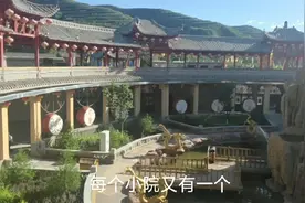 实拍游玩最美的镇原县北石窟驿景区内风景，体验关陇民俗风情文化视频封面