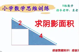 小学奥数，求阴影部分面积之和。这样处理一下，都可以秒写答案！视频封面